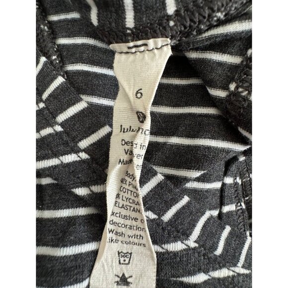 Lululemon All Tied Up Tank Modern Stripe Heathered Black White Womens Size 6 - Picture 7 of 7